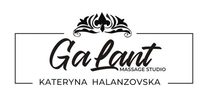 Logo - Galant masage studio Kateryna Halanzovska